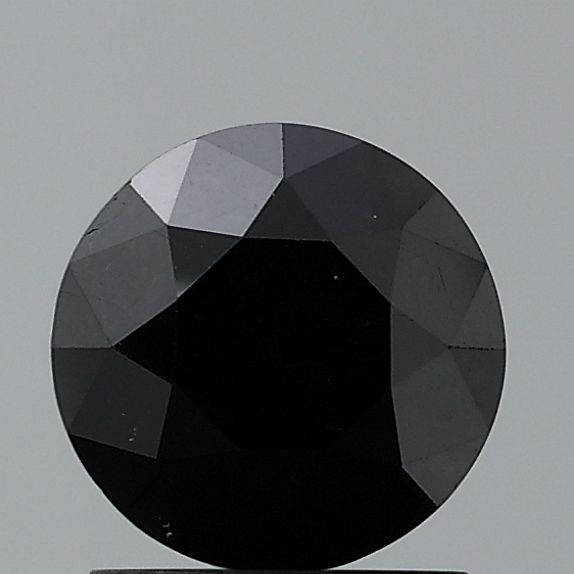 0.72 Carat Round Diamond Fancy Black VS1