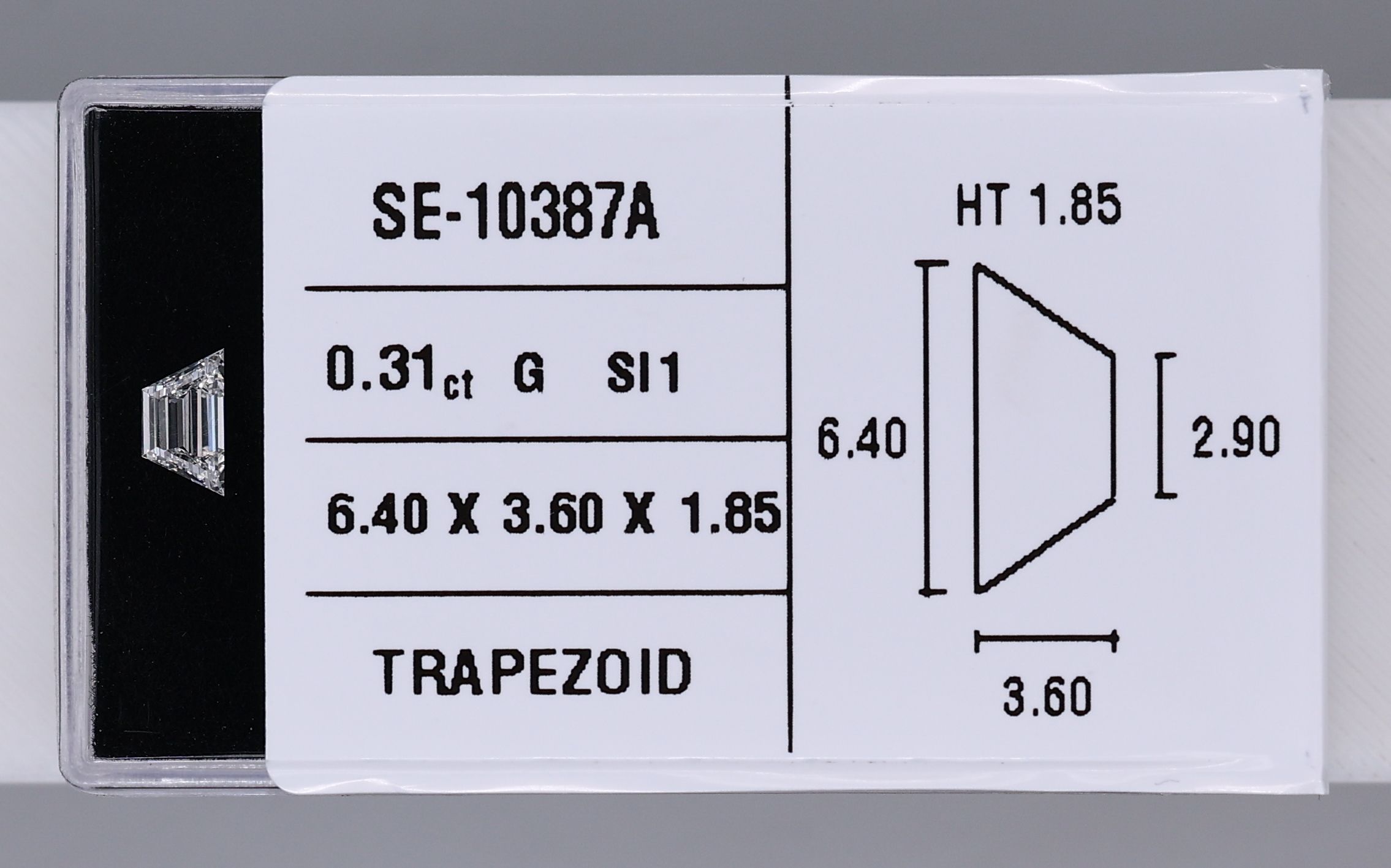 0.31ct Trapezoid G SI1