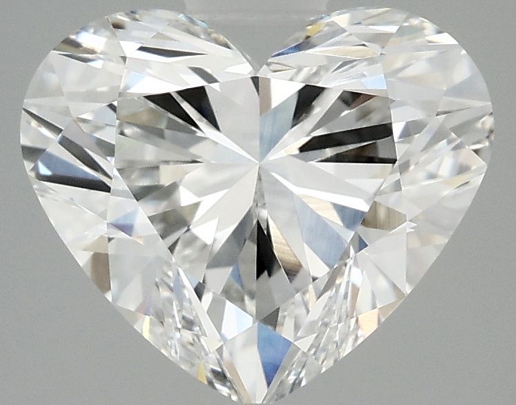 3.08 carat f VVS2 EX Cut IGI heart diamond