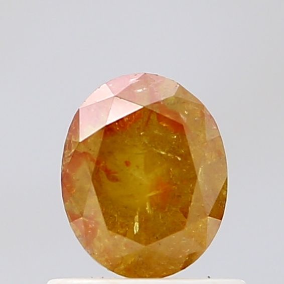 0.89 Carat Oval Diamond Salt and Pepper VVS1