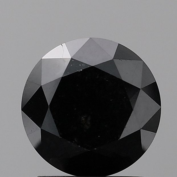 1.24 Carat Round Diamond Fancy Black VVS2