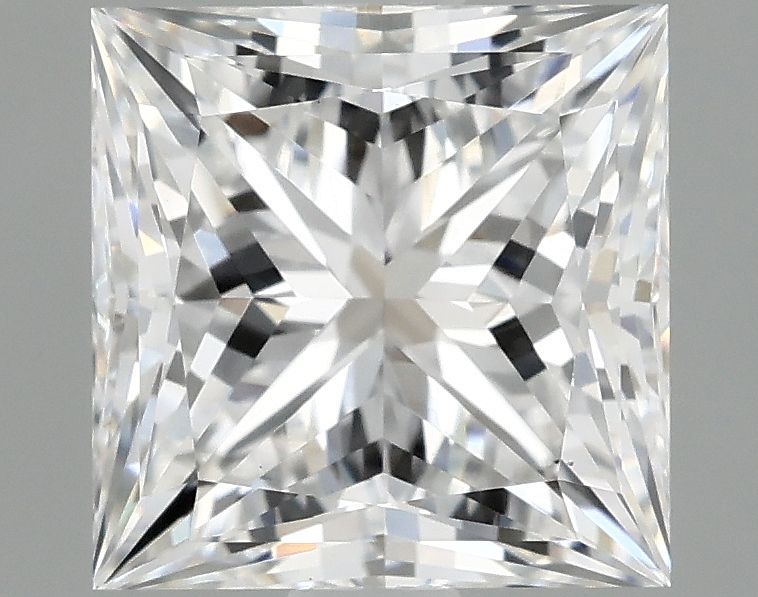 2.10 ct. princess Lab Grown Diamond front image