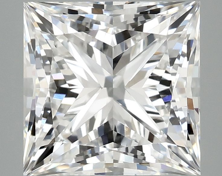 4.10 ct. princess Lab Grown Diamond front image