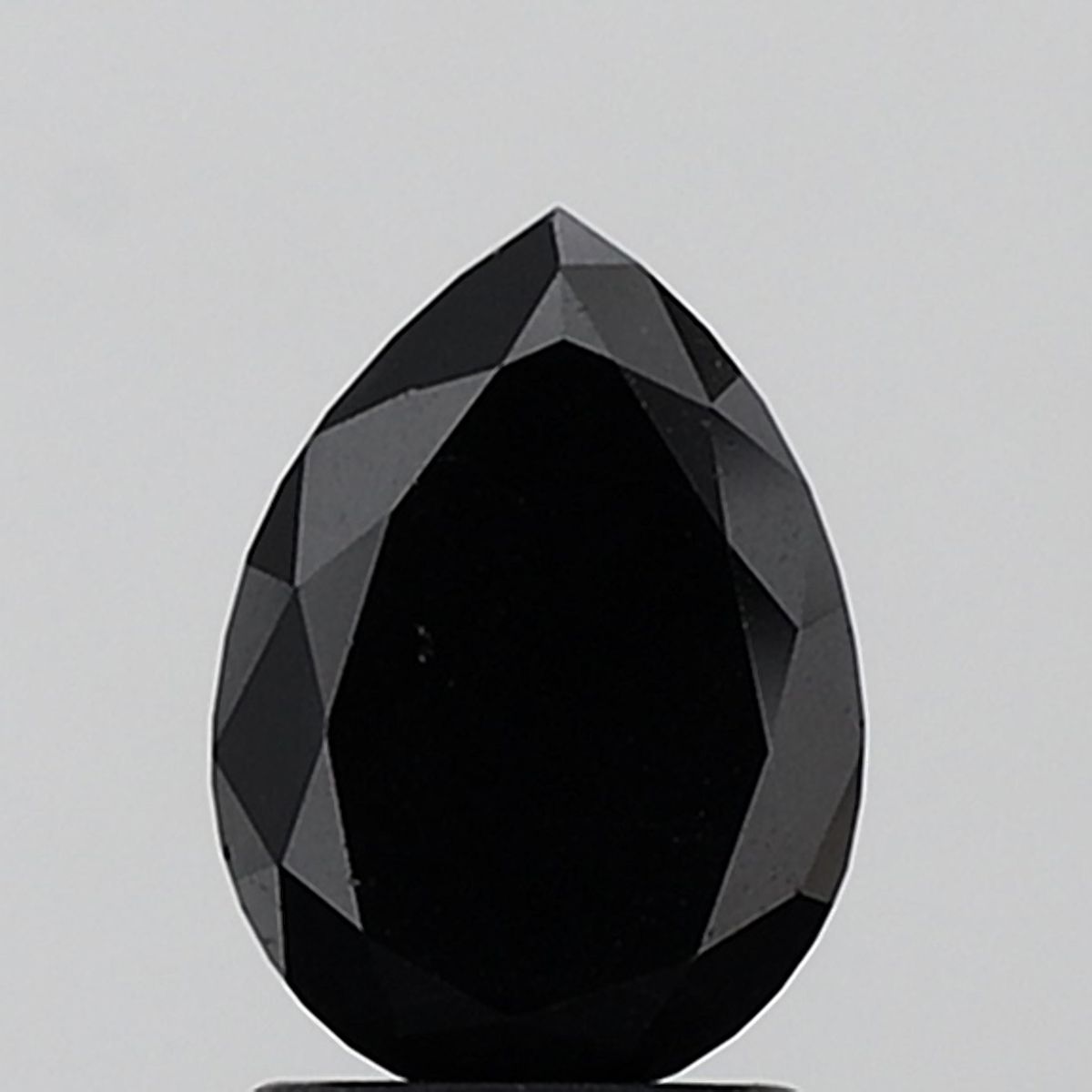 1.51 Carat Pear Diamond Black VVS2