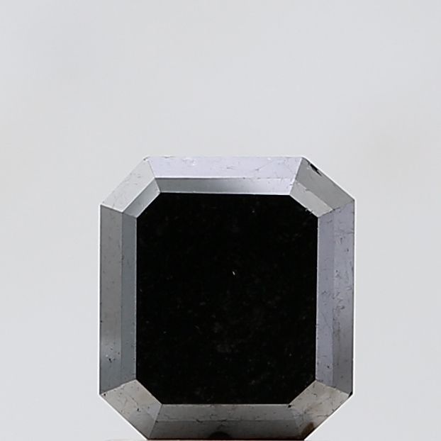 1.56 Carat Emerald Diamond Fancy Black VS2