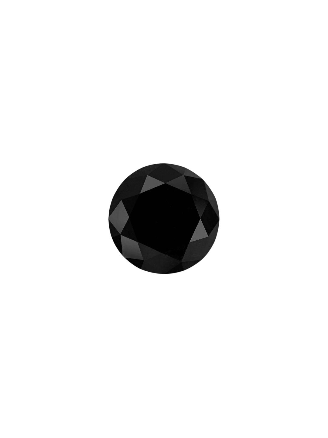 0.68 Carat Round Diamond Fancy Black VVS2
