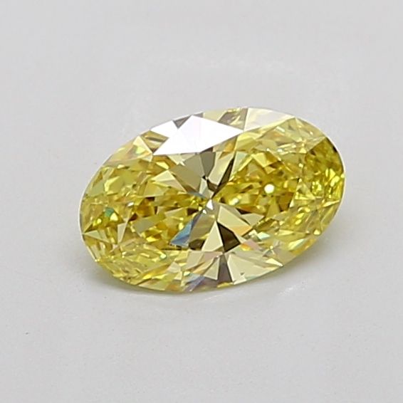 1.01 carat fancy intense yellow VS1 EX Cut IGI oval diamond
