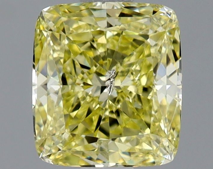 1.01 Carat Cushion brilliant Diamond Faint Yellow 