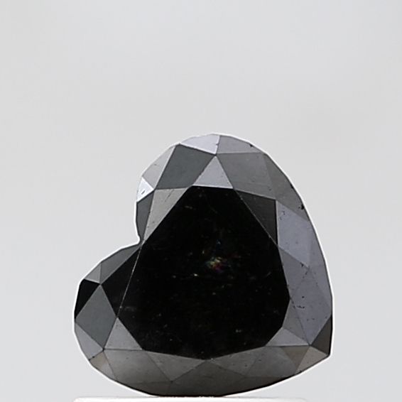 1.29 Carat Heart Diamond Black VVS2