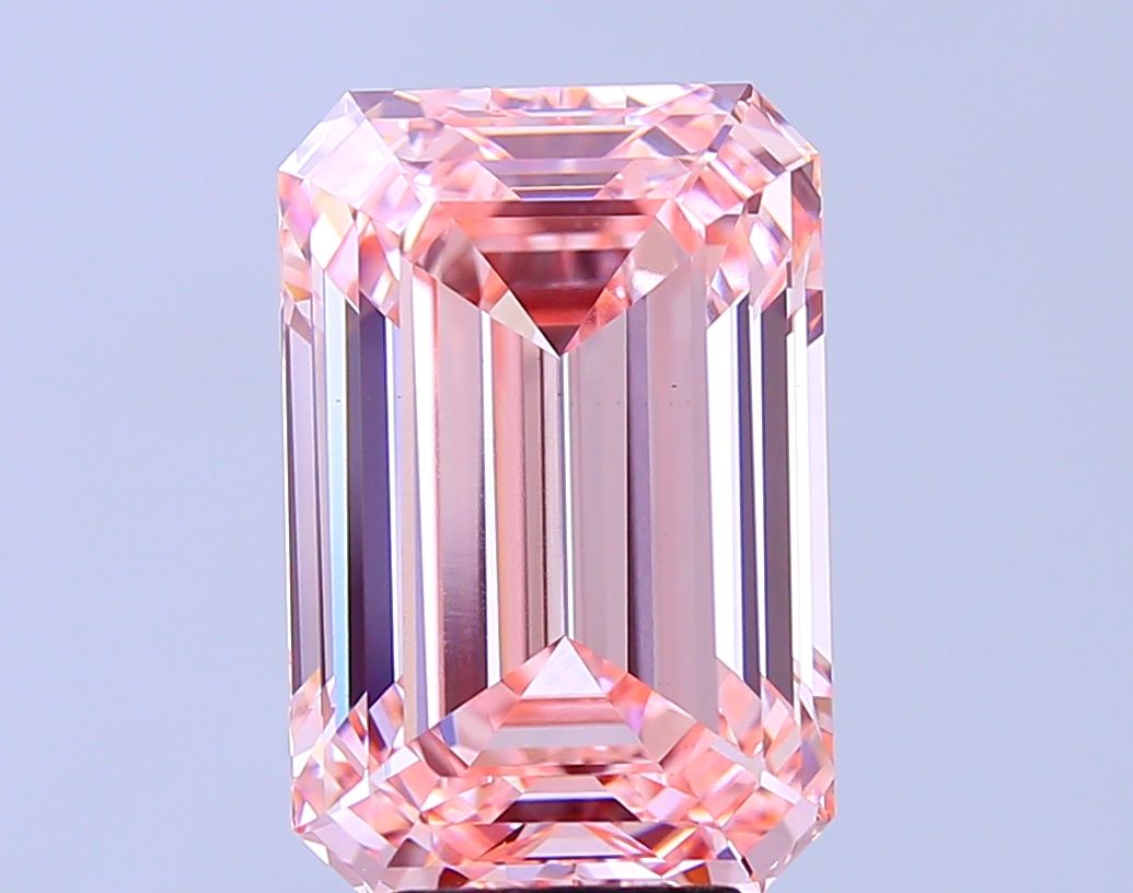 7.02 ct. emerald Lab Grown Diamond front image