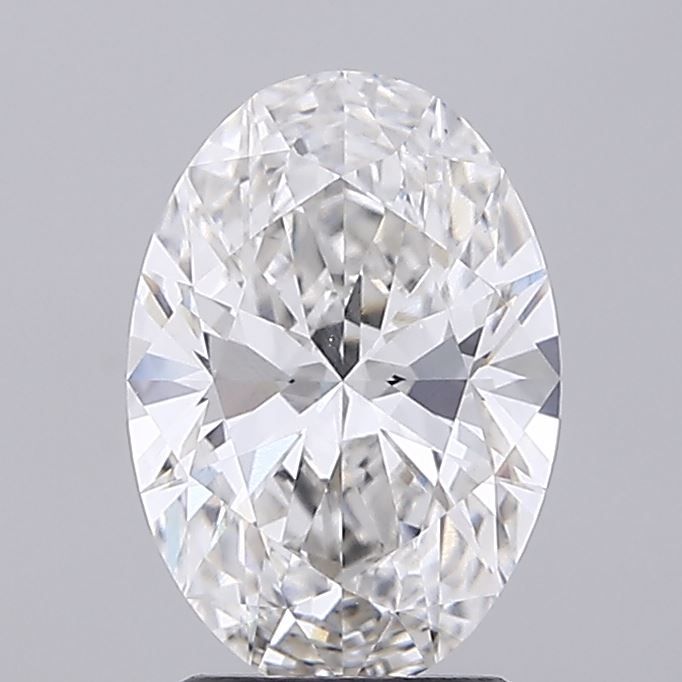 2.42 carat f VS1 EX Cut IGI oval diamond