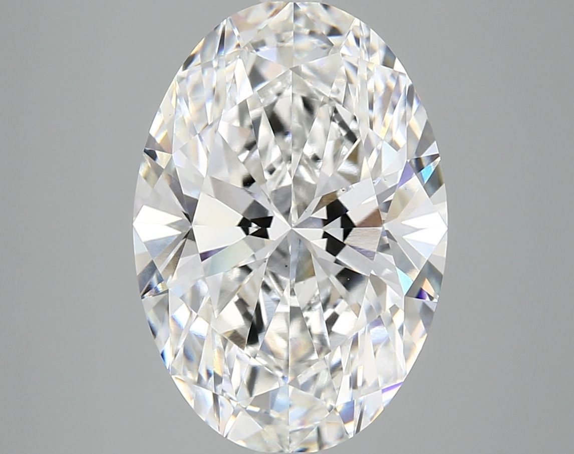 6.10 ct. oval Lab Grown Diamond front image