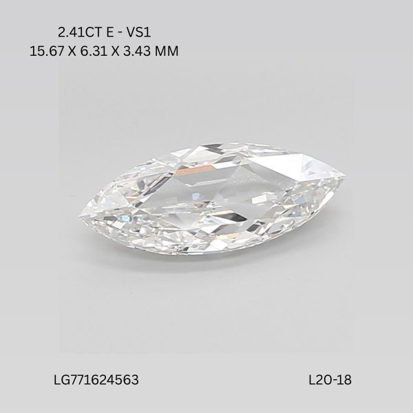 2.41 ct. marquise Lab Grown Diamond front image