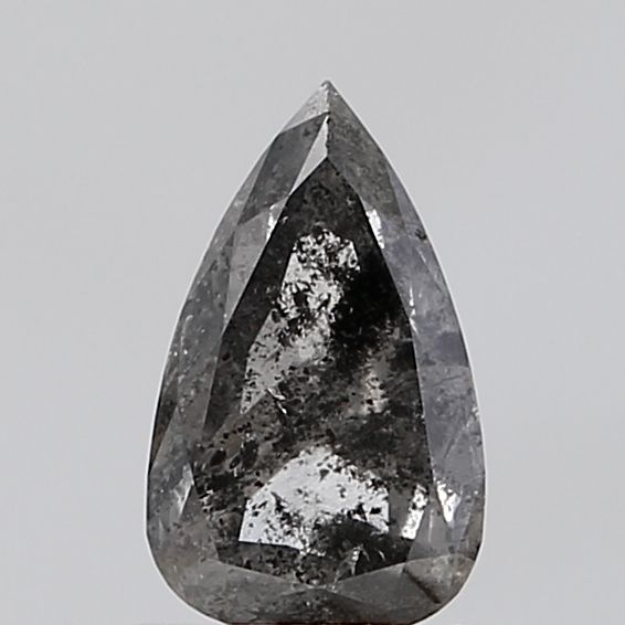 0.71 Carat Pear Diamond Salt and Pepper VS1