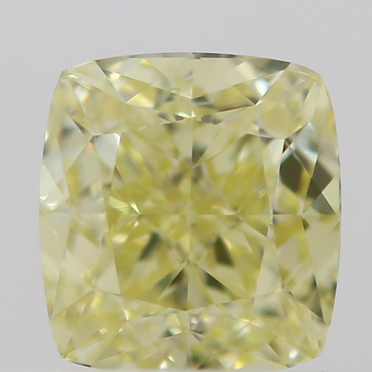 0.5 Carat Cushion brilliant Diamond Fancy  Yellow VVS1
