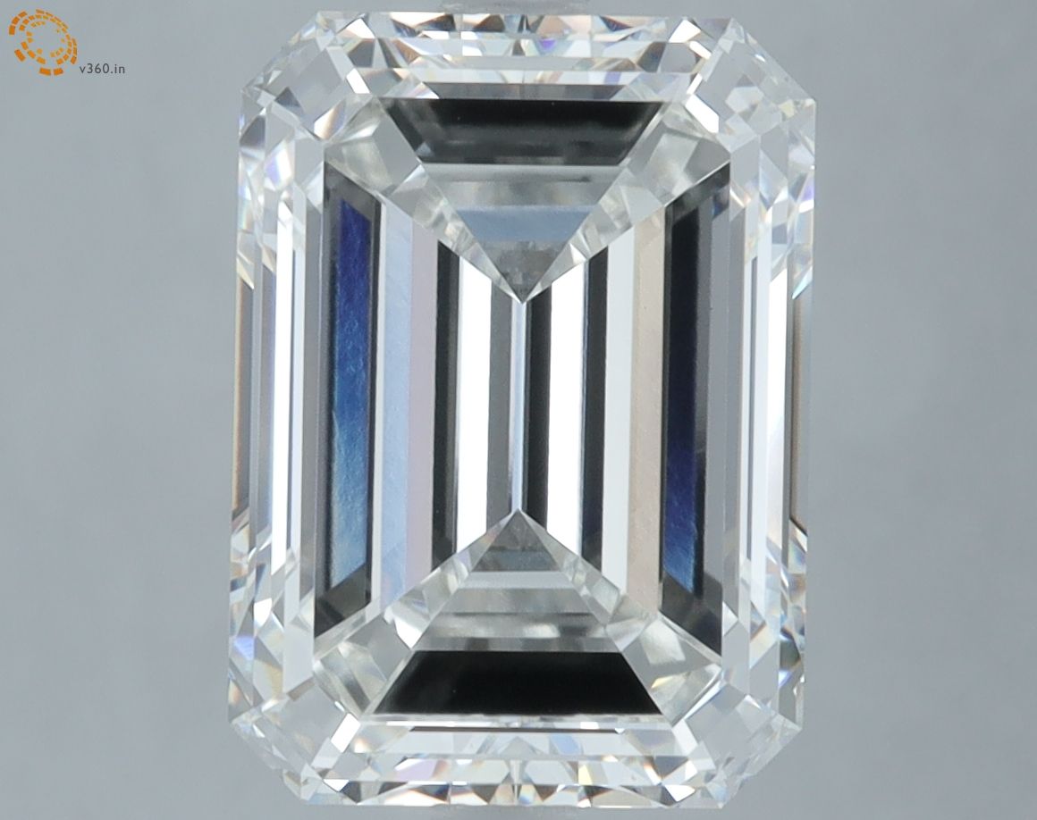 6.19 ct. emerald Lab Grown Diamond front image