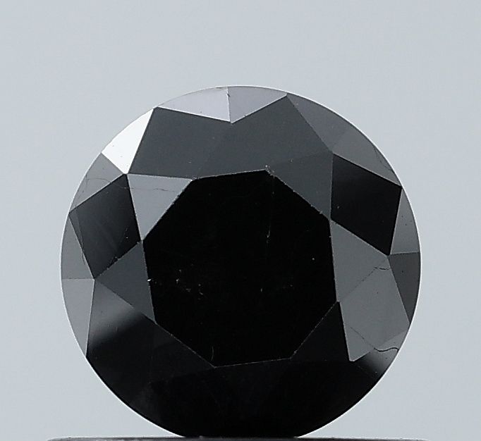 0.86 Carat Round Diamond Black VVS2