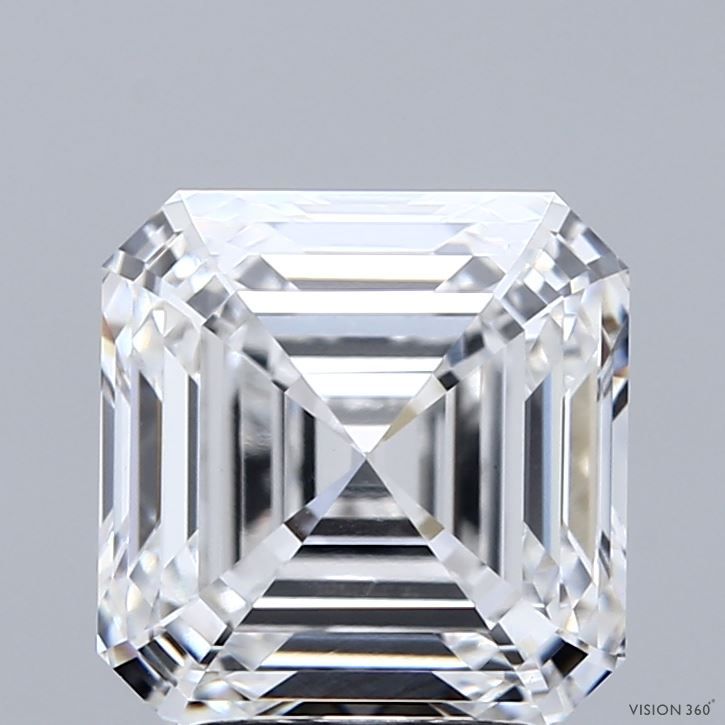 3.5 carat f VVS2 EX Cut IGI asscher diamond