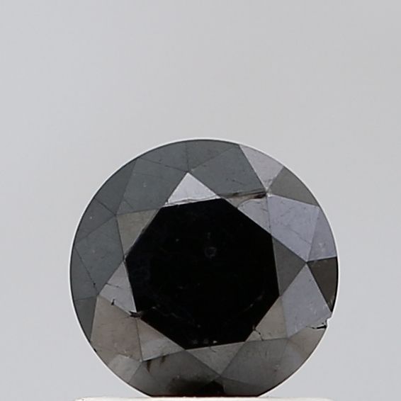 0.81 Carat Round Diamond Fancy Black VS1