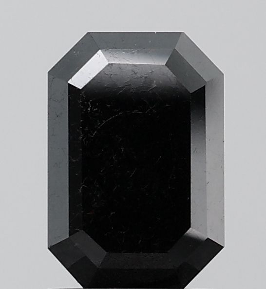 1.14 Carat Emerald Diamond Black VVS2
