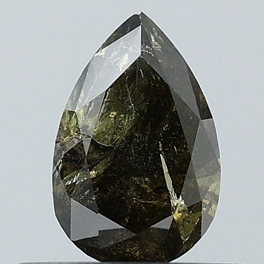 0.44 Carat Pear Diamond Salt and Pepper VS2