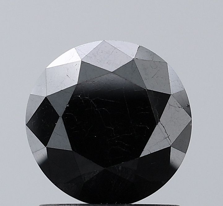 1.68 Carat Round Diamond Black VS1