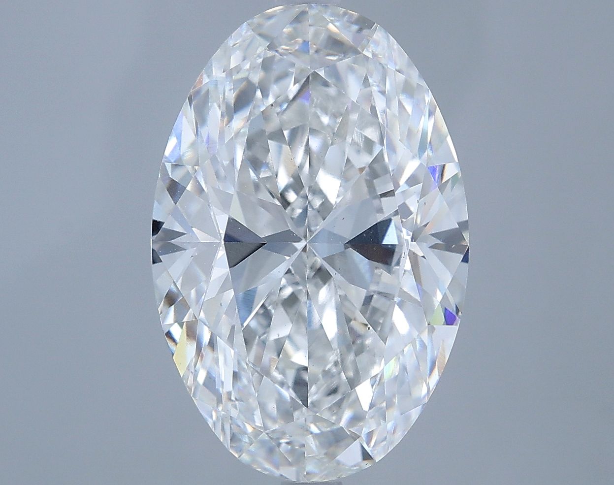 6.04 ct. oval Lab Grown Diamond front image