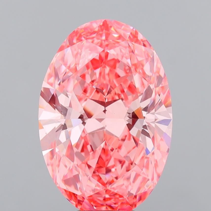 7.08 ct. oval Lab Grown Diamond front image