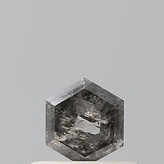 0.32 Carat Hexagonal Diamond Salt and Pepper VVS2