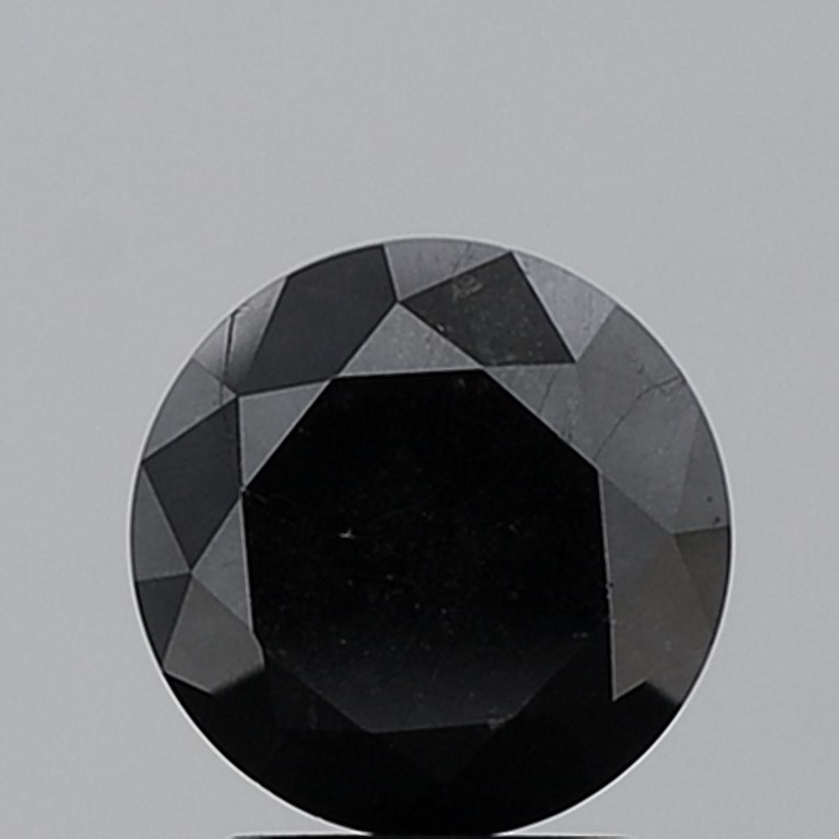 2.74 Carat Round Diamond Fancy Black VS1