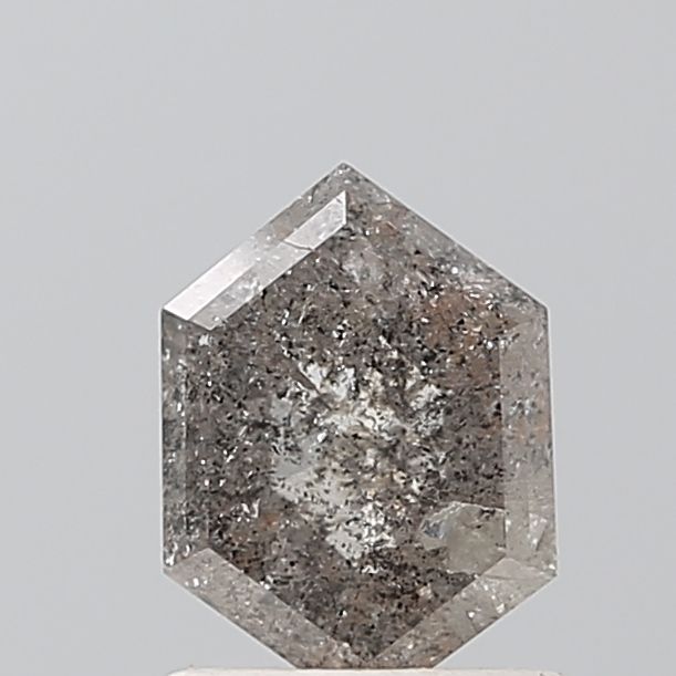 0.94 Carat Hexagonal Diamond Salt and Pepper VS1