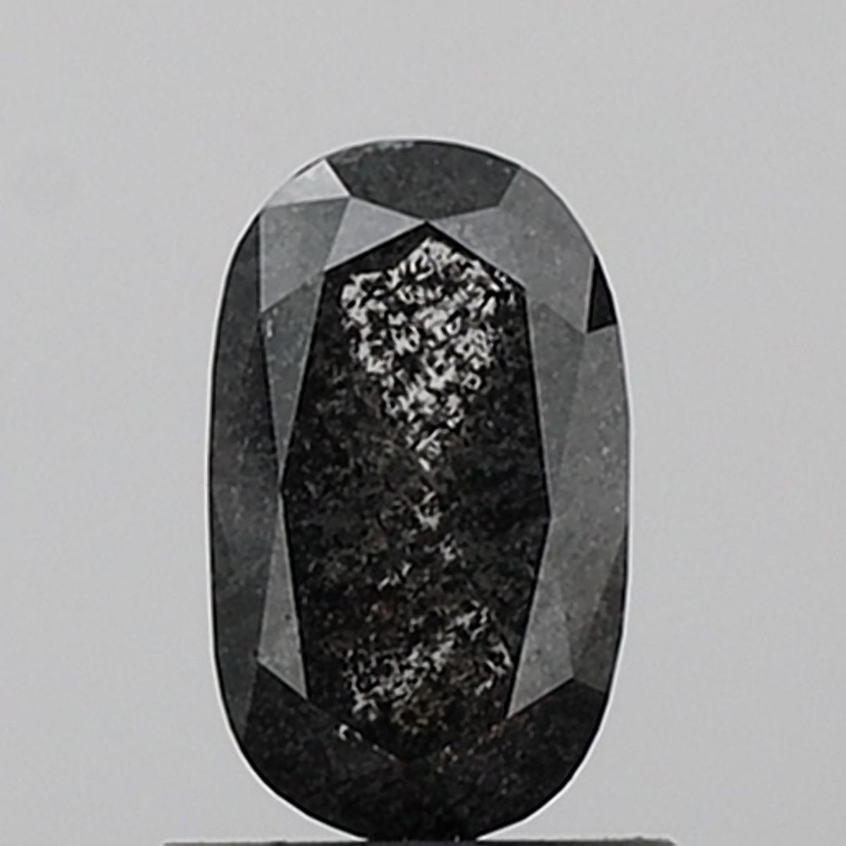 0.99 Carat Oval Diamond Salt and Pepper VVS2