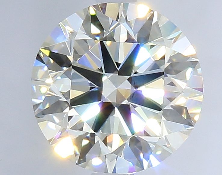 Rond · 2.08 ct · Fancy Light Greenish Yellow · VVS2