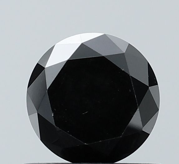 0.93 Carat Round Diamond Black VVS2