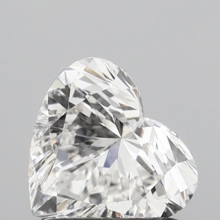 1.01 carat f VVS2 EX Cut IGI heart diamond
