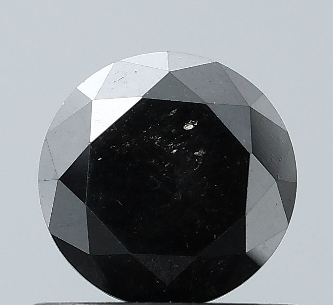 0.94 Carat Round Diamond Black VVS2