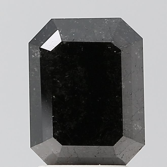 2.08 Carat Emerald Diamond Fancy Black VS1