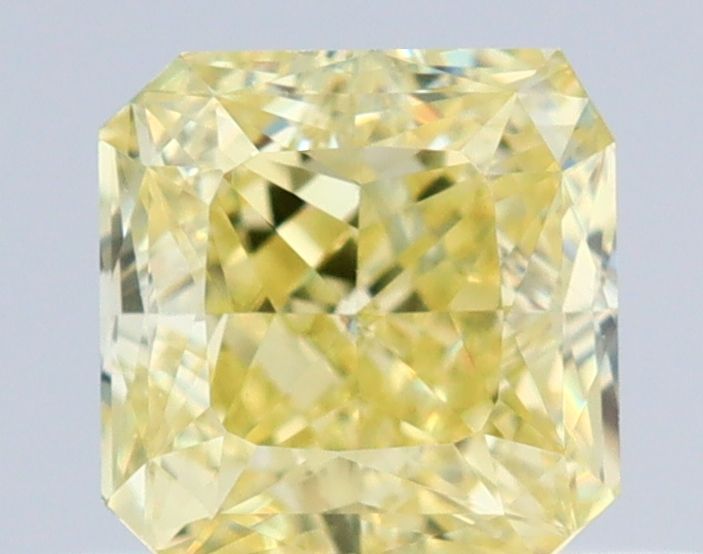 0.5 Carat Square Diamond Fancy Yellow VVS2