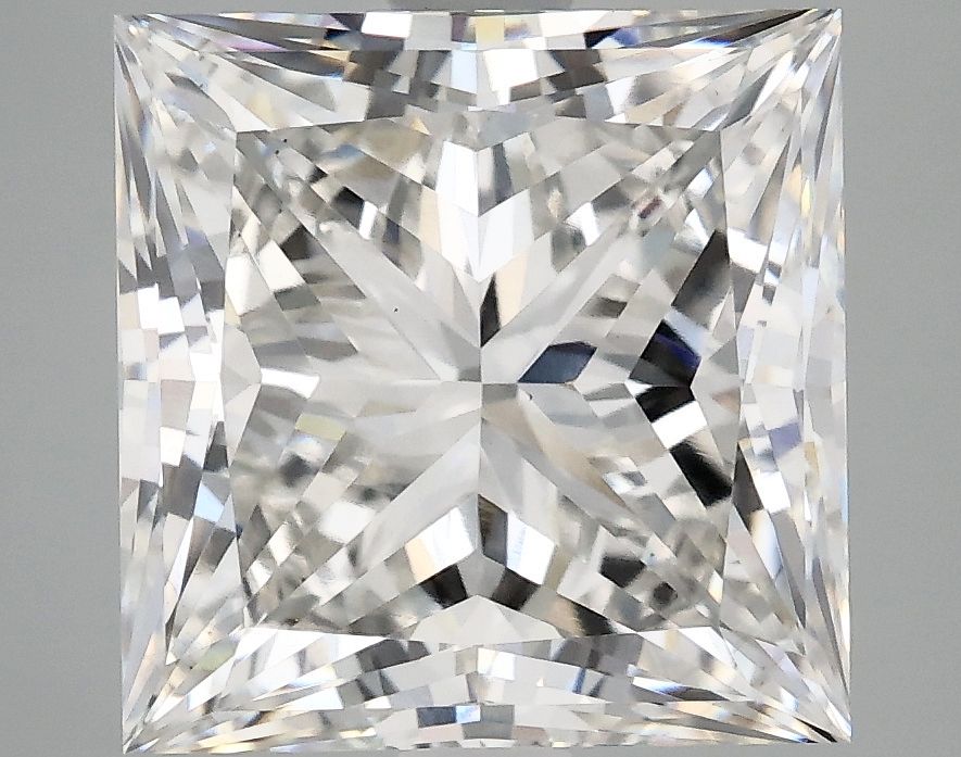5.02 ct. princess Four Prong Ring in 9Ct white gold diamond image