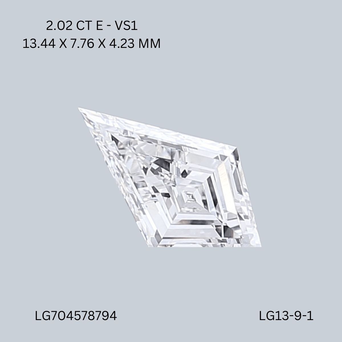 2.02 ct lab-grown Kite Diamond