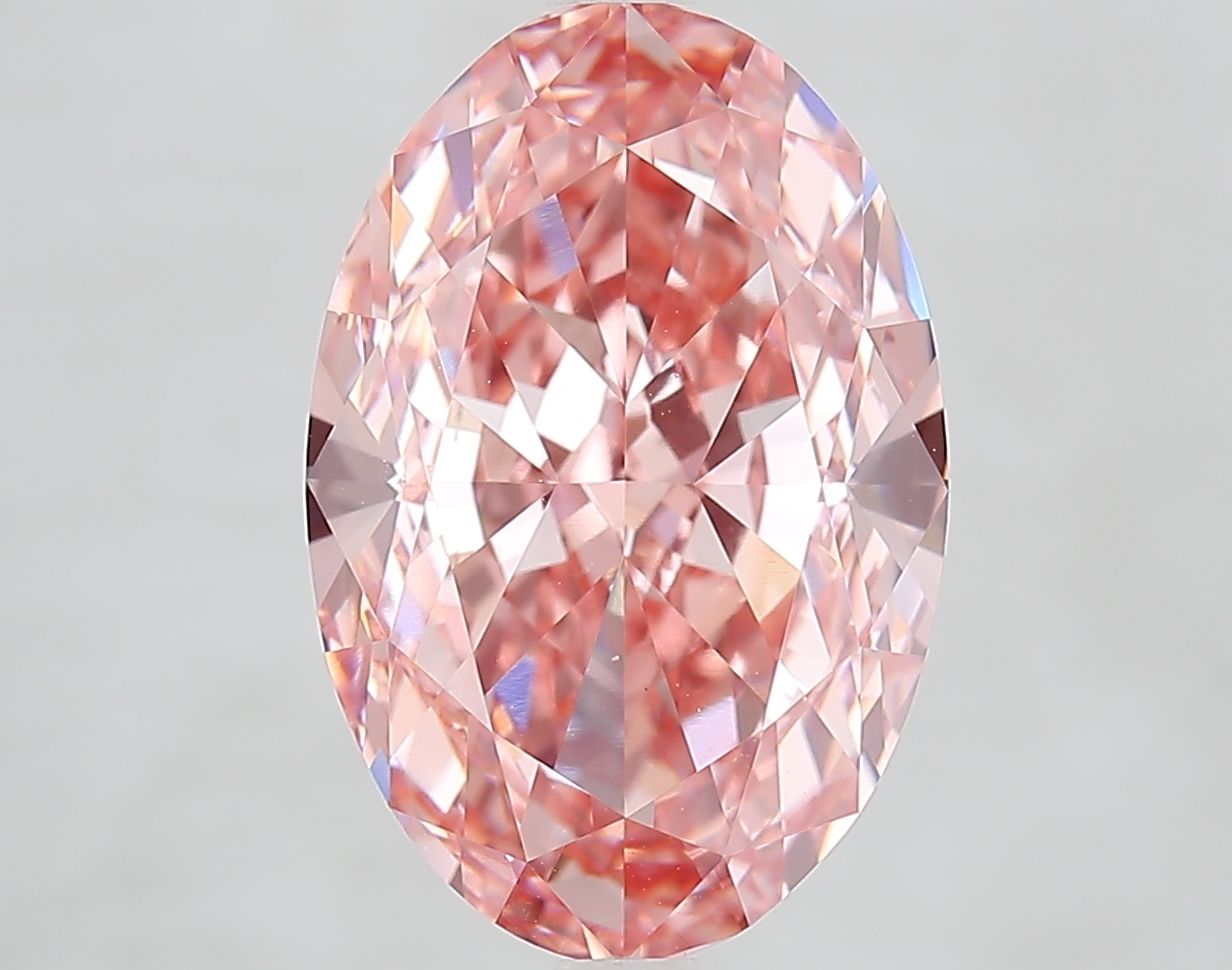6.86 ct. oval Lab Grown Diamond front image