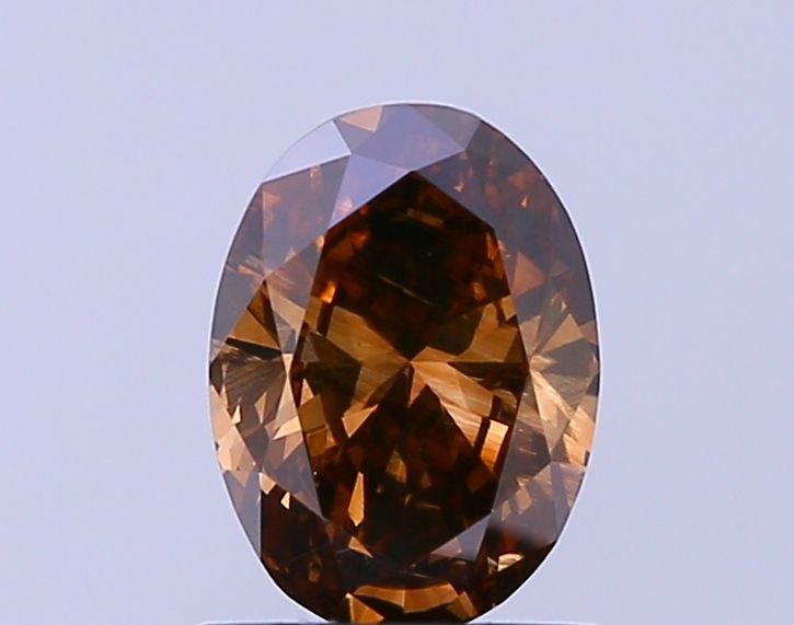 1.02 Carat Oval Diamond Fancy Brown I1