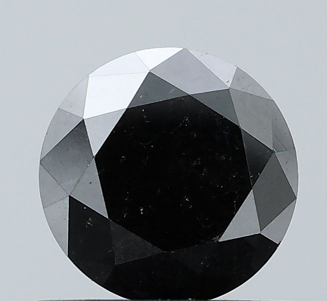 0.91 Carat Round Diamond Black VVS2
