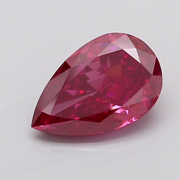 4.07 carat fancy vivid red VS1 EX Cut IGI pear diamond