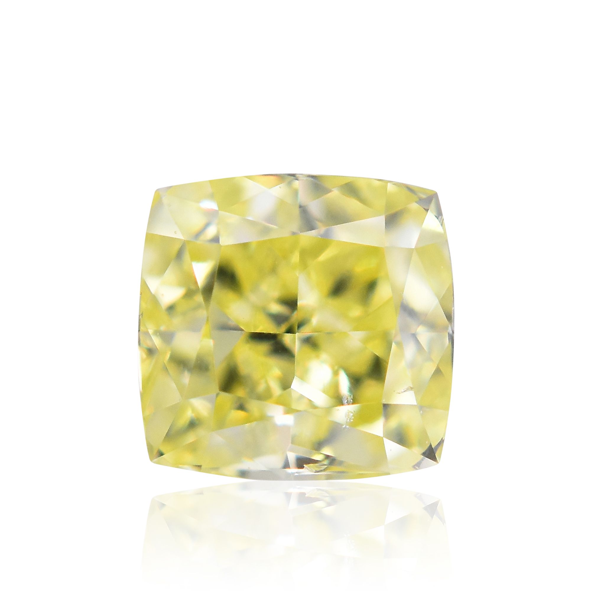 0.5 Carat Cushion brilliant Diamond Fancy  Yellow VS2