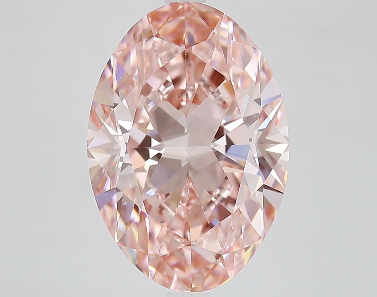 5.83 ct. oval Lab Grown Diamond front image