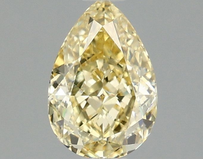 1.1 carat fancy intense  yellow VS1 EX Cut IGI pear diamond
