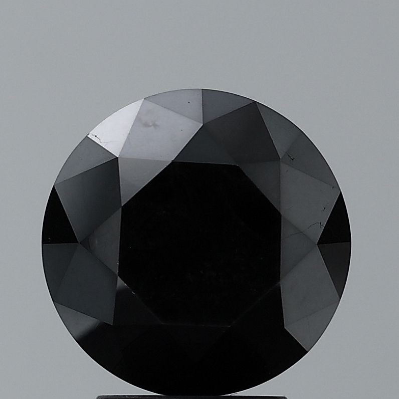 0.85 Carat Round Diamond Fancy Black VVS2