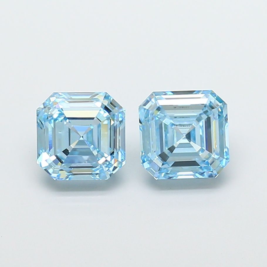 2.05 ct lab-grown Asscher Diamond