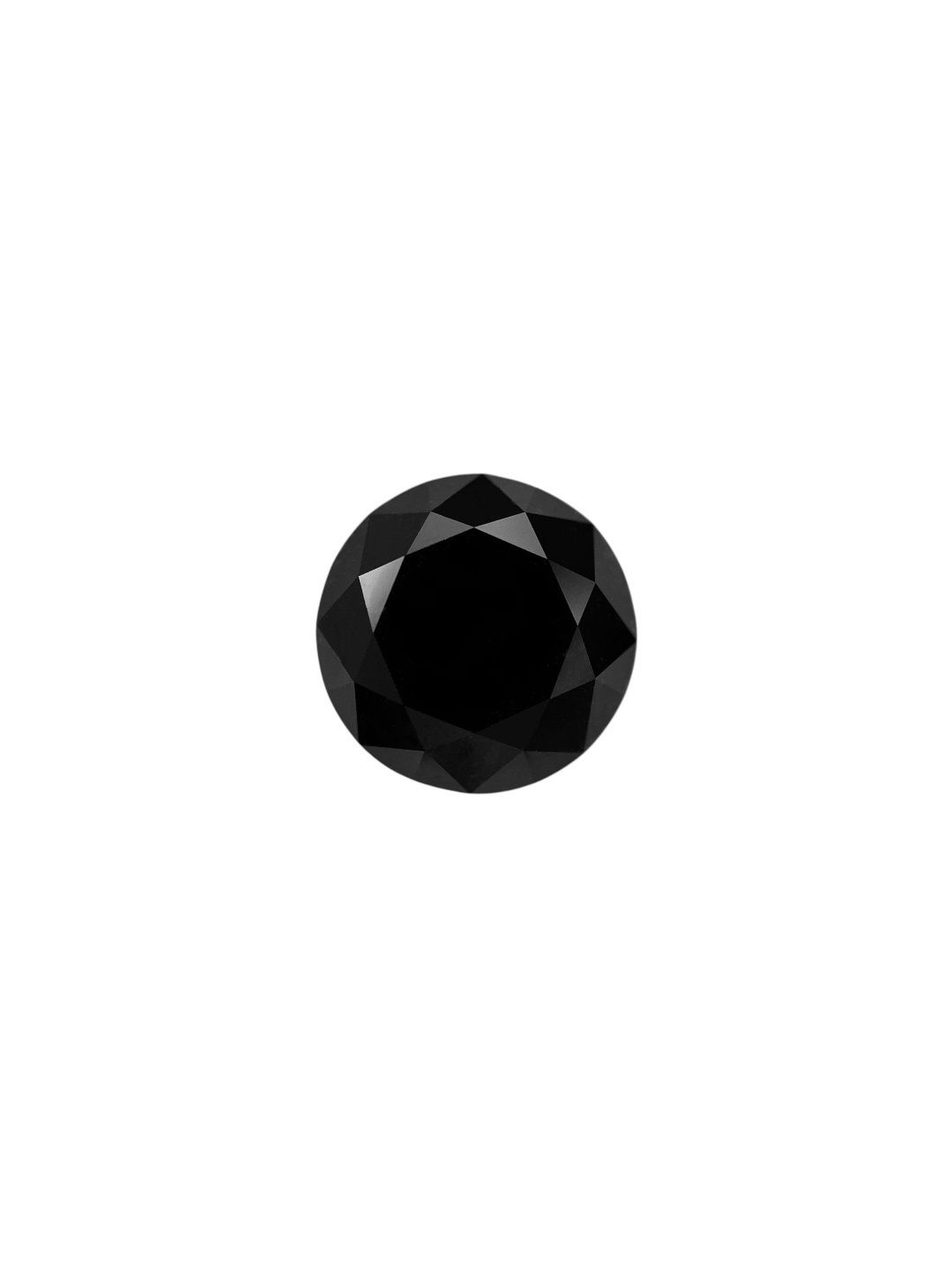 0.83 Carat Round Diamond Fancy Black VVS2